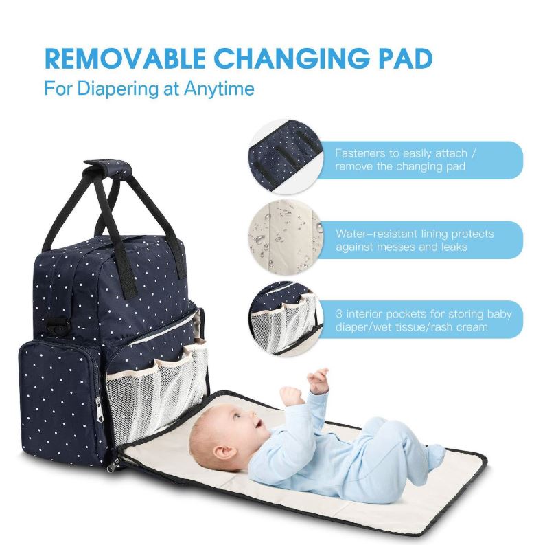 Homie Multi Function Waterproof Baby Changing Diaper Bag / Nappy Backpack